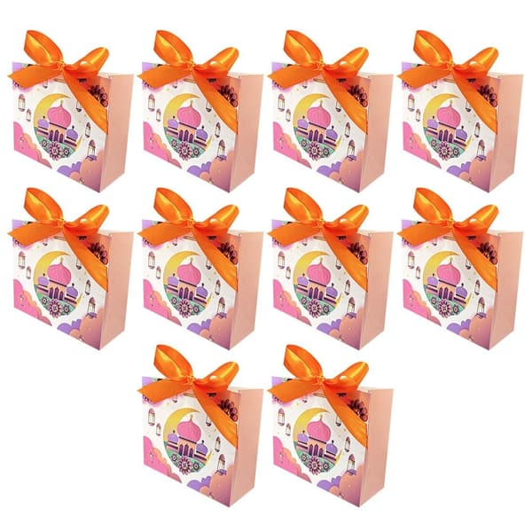 10 stk Eid Mubarak Slikæsker ORANGE Orange