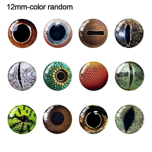 20 stk/10 par Eyes Crafts Eyes Puppet Crystal Eyes 12MM-FARVE 12mm-color random