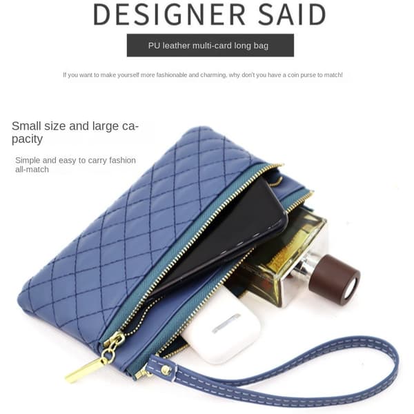 Diamantternet Pung Clutch Taske SORT black