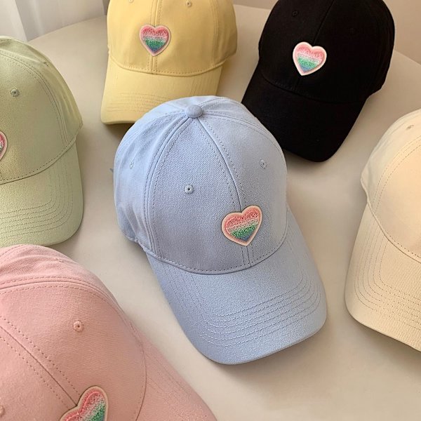 Love Heart -lippikset Peaked Cap KELTAINEN yellow