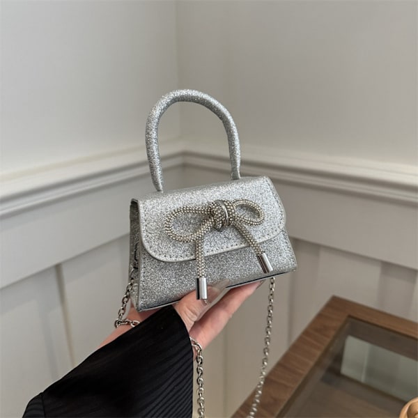 Bow Olkalaukku Messenger Bag SILVER Silver