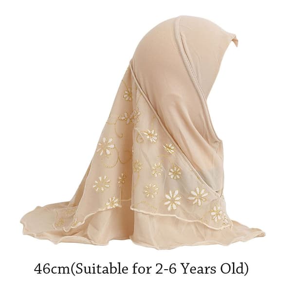 Hijabmössa för 2-6 år, VINRÖD Wine red