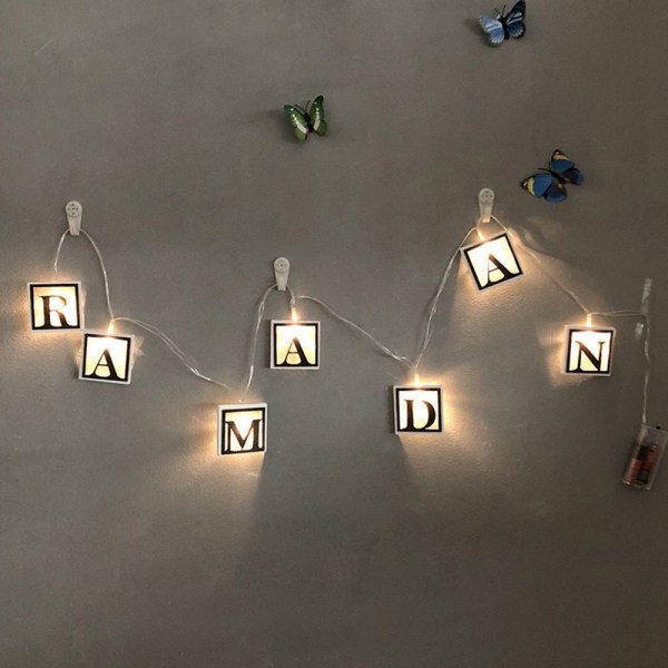 2m 10 LED Eid Mubarak LED String Light Ramadan Lantern 9 9
