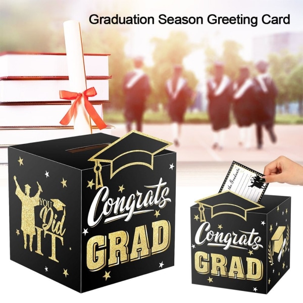 2024 Graduation Season Message Box Layout for dimissionsceremoni red