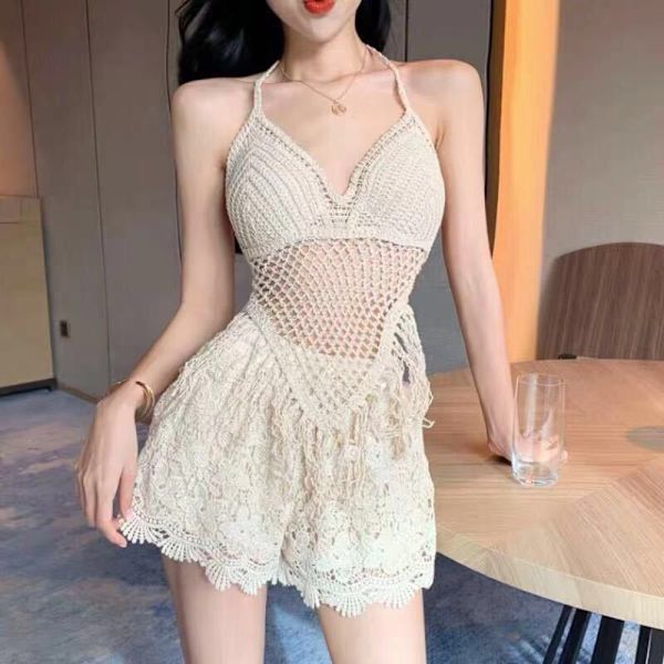 3 STK Set för kvinnor Beach Wear Outfit STYLE 3 BEIGE STYLE 3 Style 3 Beige