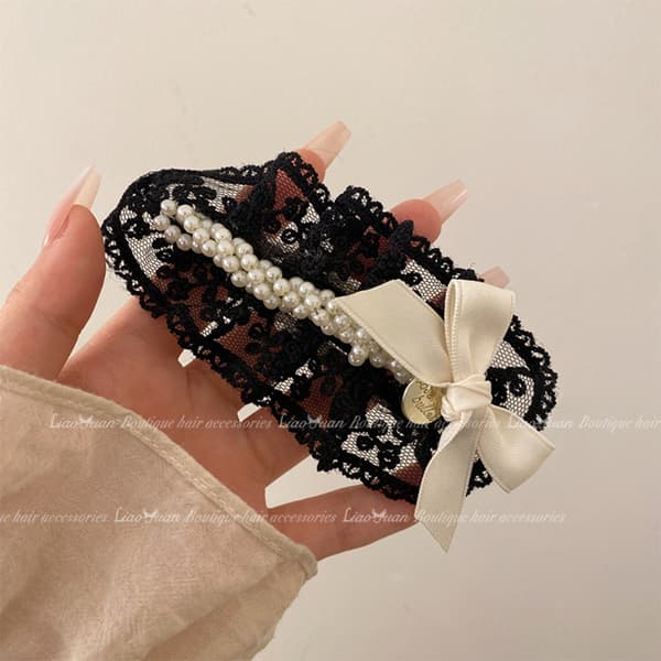 Hårklemme til pandehår HVID white