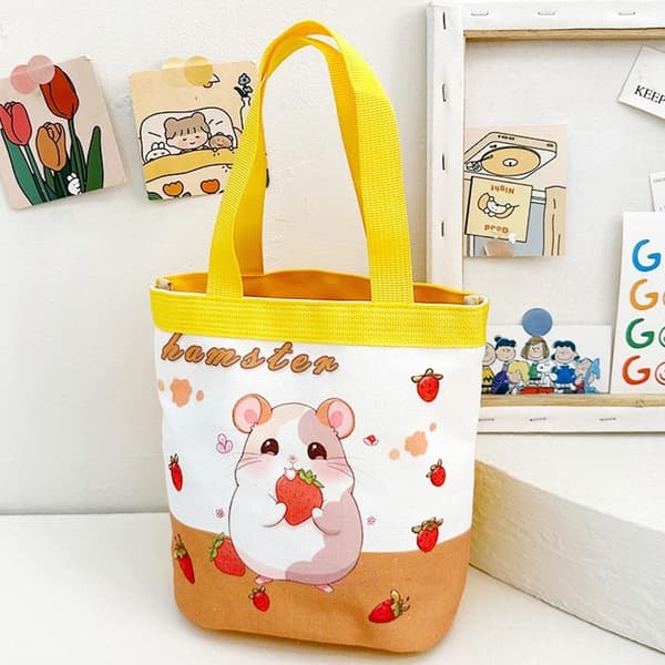 Canvasväska Hinkhandväska 3 3 3