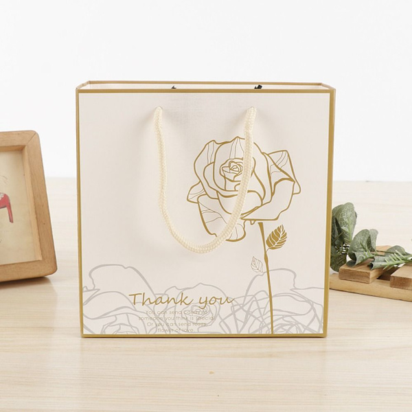 Rose Flower Gavepose Papirpose PINK L L Pink L-L