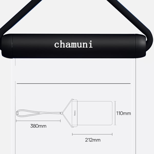 Mobiltelefon Vanntett Veske Hengende Hals Outdoor Reiseveske black