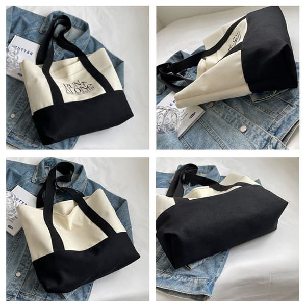 Skuldertaske Shoppingtaske SORT black