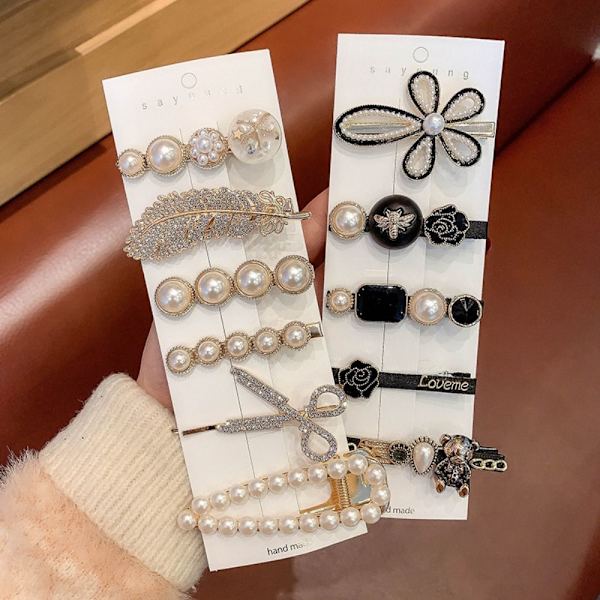 5 KPL Hiusneula Clip Hiusneula 5 KPL RANDOM WHITE 5PCS Random White