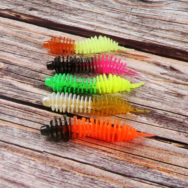 Mjuka fiskedrag 3-ledade Soft Lure 10PCSB- 5CM 1,27G B- 5CM 10pcsB- 5cm 1.27g