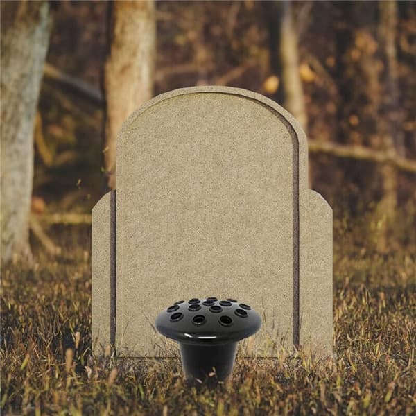 Gravblomkrukor Blomvas Blomhållare för gravsten