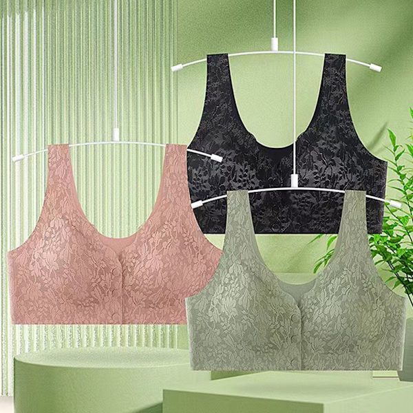 Kvinnors främre knappbh Gravidunderkläder ROSA M pink M