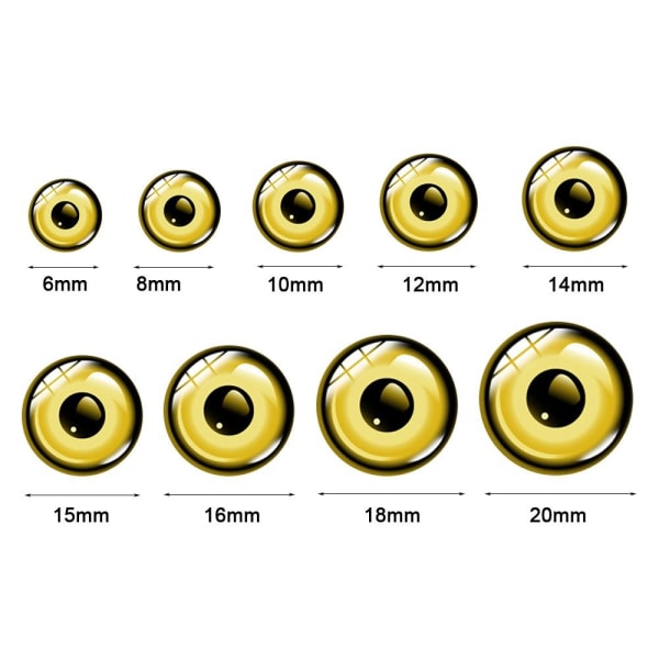 20stk/10par Eyes Crafts Eyes Puppet Crystal Eyes 10MM 10MM 10mm