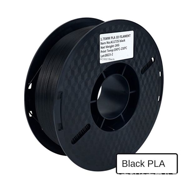3D-tulostuskynätarvikkeet PLA-tulostinfilamentti MUSTA Black