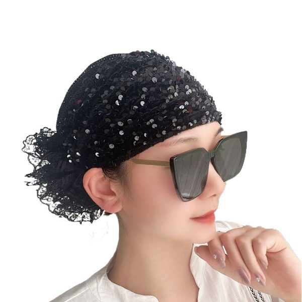 Turban Hatte Tørklæde SORT Black