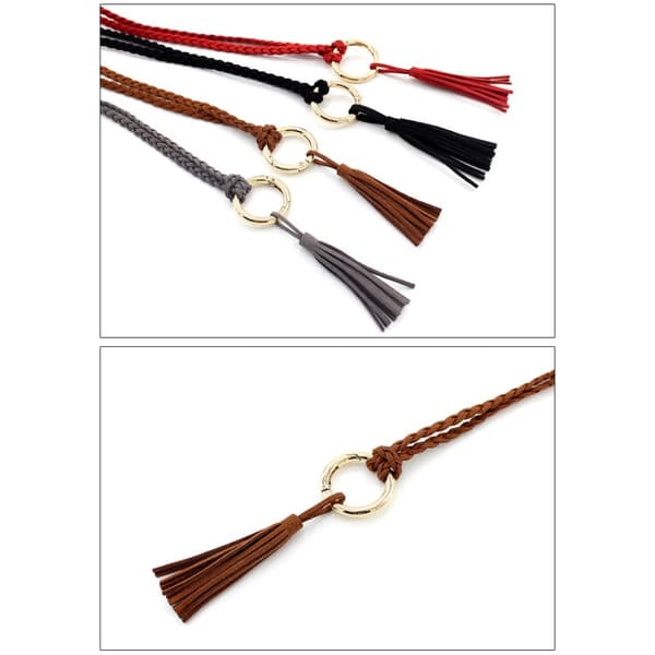 Knuten midjekedja tofsar bomulls midjerep KAMEL Camel