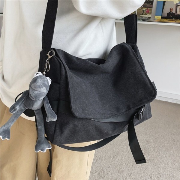Nylon Crossbody Bag Messenger Bags -laukut MUSTA EI RIIPPUSTA EI RIPUSTA black no pendant-no pendant