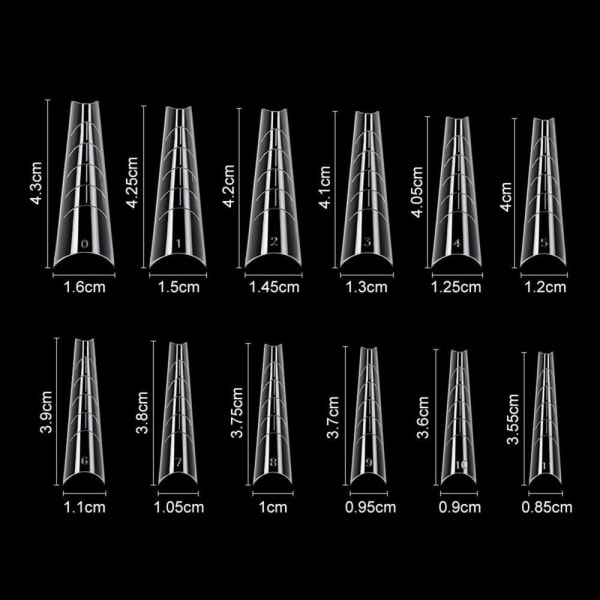 120st/påse Nail Dual Form False Nail Tips 01-120PCS/BAG 01-120PCS/BAG