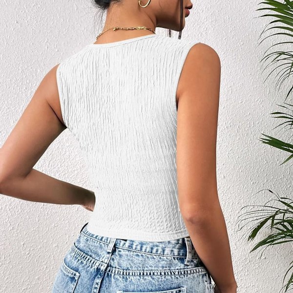 Dame Crop Tops Bralette Vest SORT L Black L