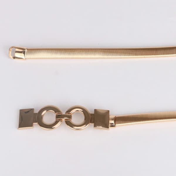 Elastiske metallbelter for kvinner, smale midjebånd 75 cm 75cm