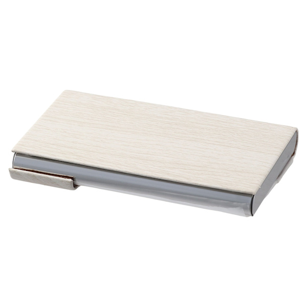 Visitkortholder Wood Grain Card Case PU Læder Card Case