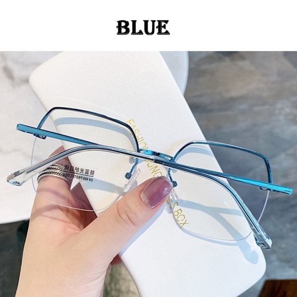 Anti-Blue Light Briller Oversized briller SØLV Silver