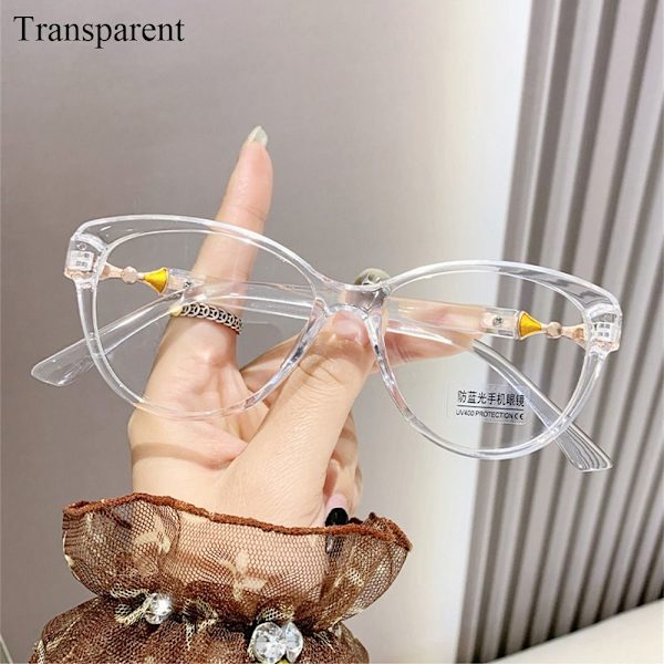 Anti-UV Blue Rays Lasit Tietokonelasit LÄPINÄKYVÄT transparent