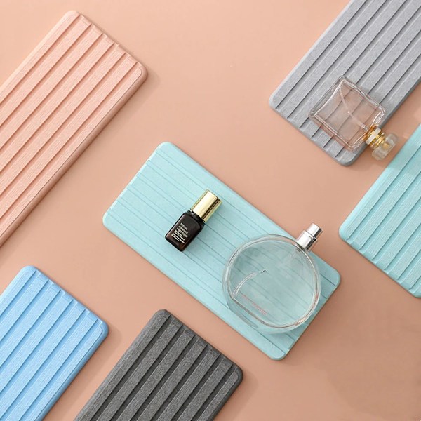 Diatomite Coaster Vattenabsorberande pad GRÅ L gray L