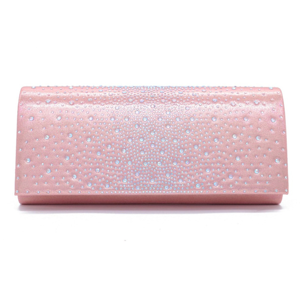 Timanttijuhlalaukku Yhden olkapääketjun laukku PINK Pink