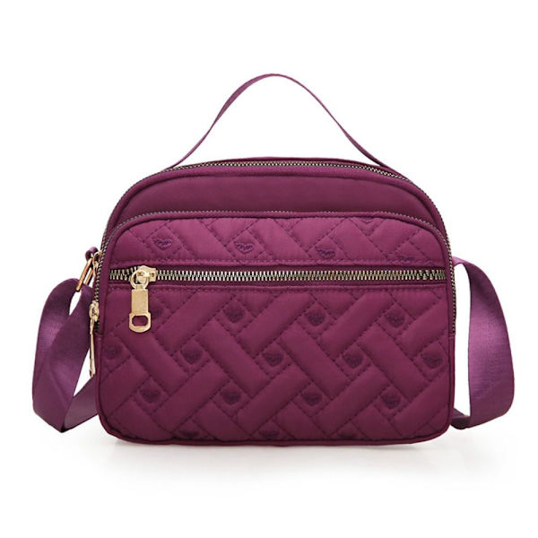Nylon Square Handbags Olkalaukku VILLA purple