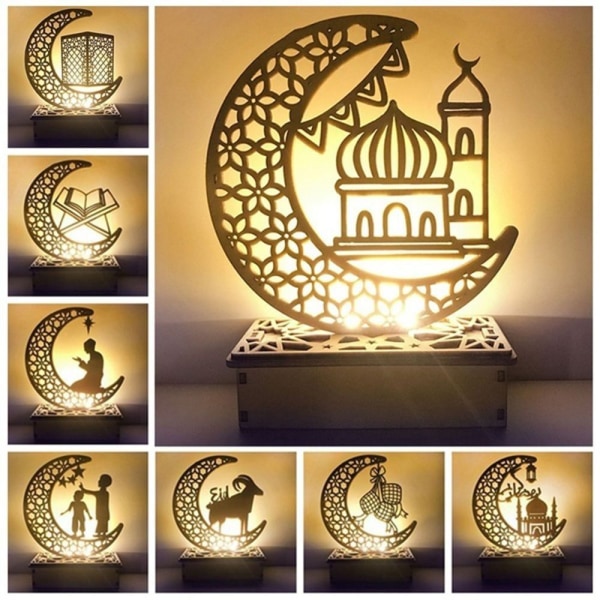 Eid Mubarak tre ornament Ramadan dekorasjoner