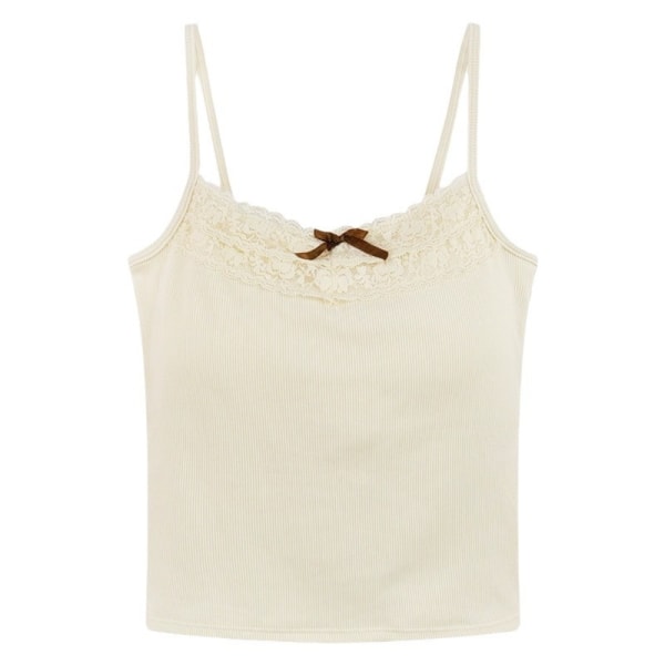 V-kaula Slim Tank Gentle Lace Camisole IHONVÄRI Skin Color