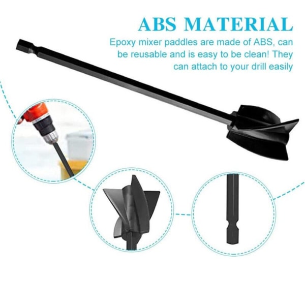 Epoxihartsblandningspaddel Borrblandare 15CM 15CM 15CM