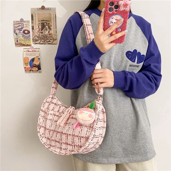 Skulderveske Messengerbag ROSA Pink