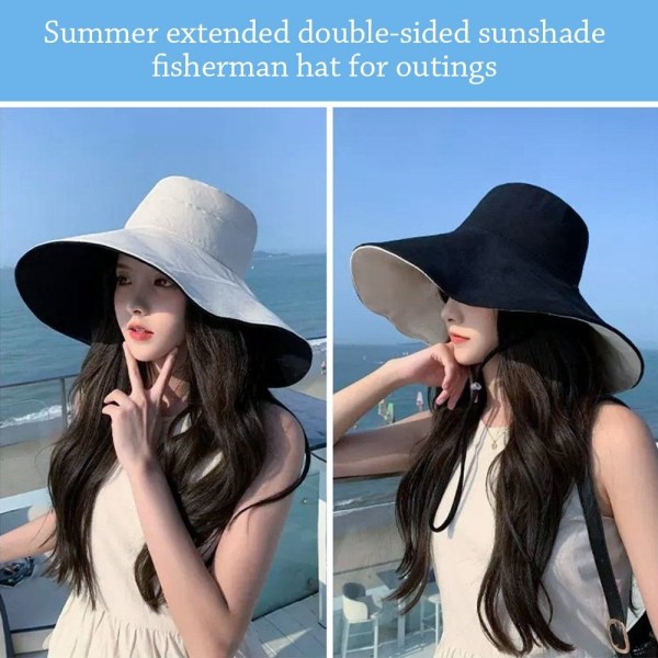 Bucket Hat Strandkasket MARINEBLÅ Navy blue
