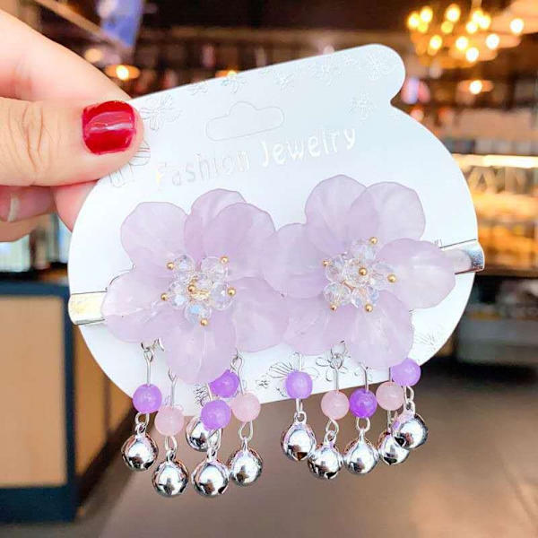 Lasten Sakura Hairpin Tang Suit Hairclip PURPLE A A Purple A-A