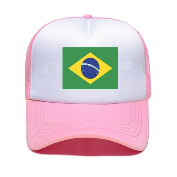 Brasilien Flag Baseball Cap Baseball Hat GRÅ grey