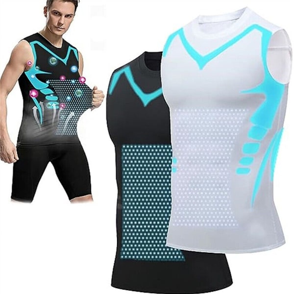 Ionic Shaping Vest Urheilullinen Ihotiiviit Liivit MUSTA M black M