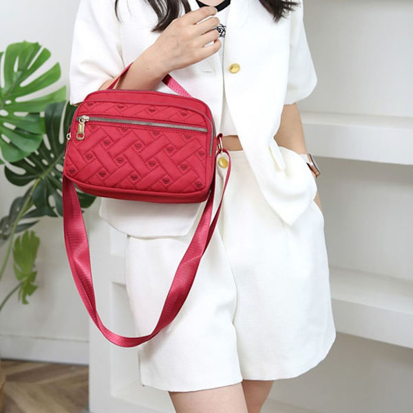 Nylon Square Handbags Olkalaukku PUNAINEN red