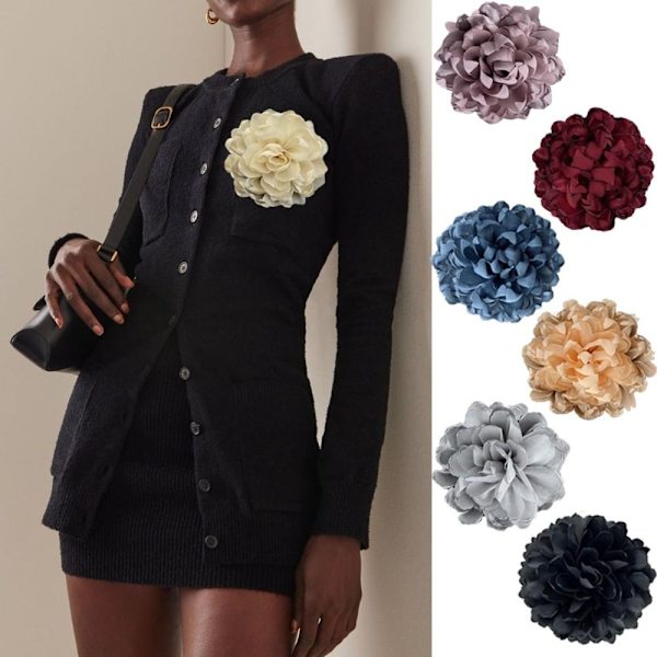 Stor Blomma Brosch Lapel Pins APRIKOS apricot