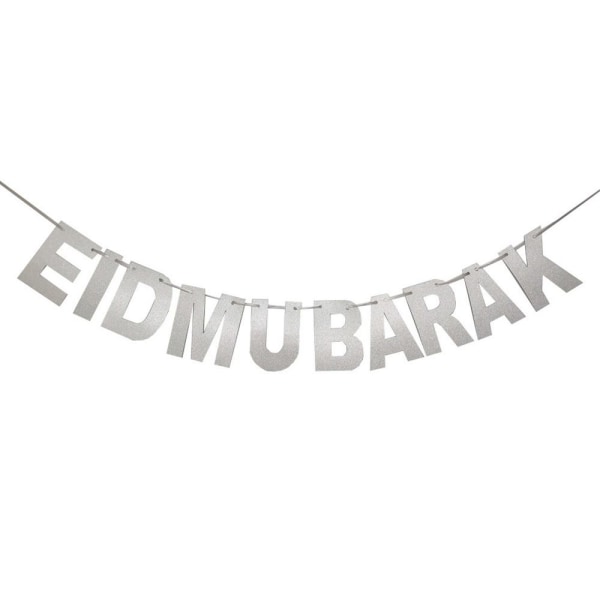 Eid Mubarak Banner Flag Ramadan Kareem Måne Stjerne