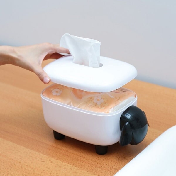 Tissue Box Papir Håndklæde Box SORT Black