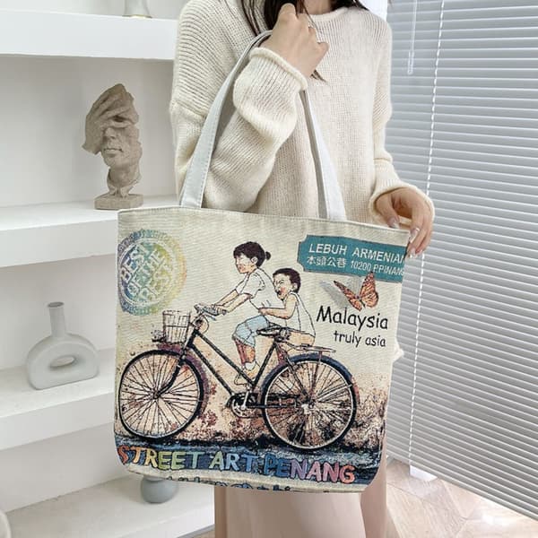 Dame Corduroy Tote Tasker Håndtaske 4 4 4