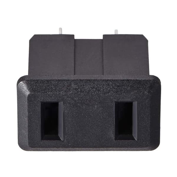 6 stk. strømstik 2 ben panelmonteret stikadapter IEC-modul