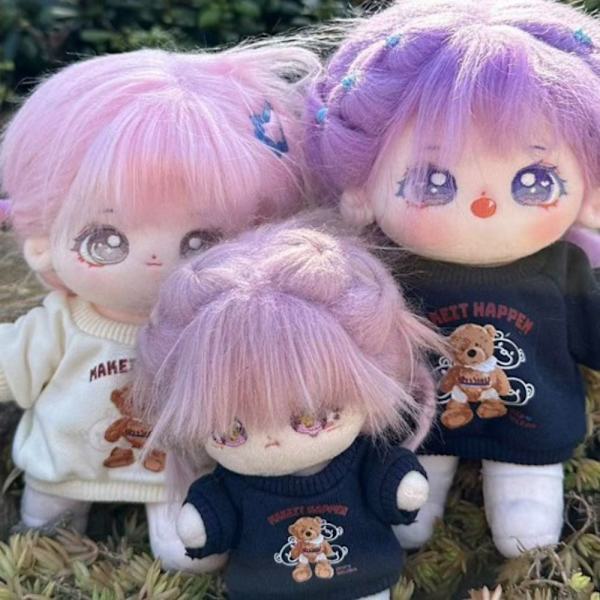Dukke Hættetrøjer Sweatshirt Outfits PINK 20CM Pink 20cm