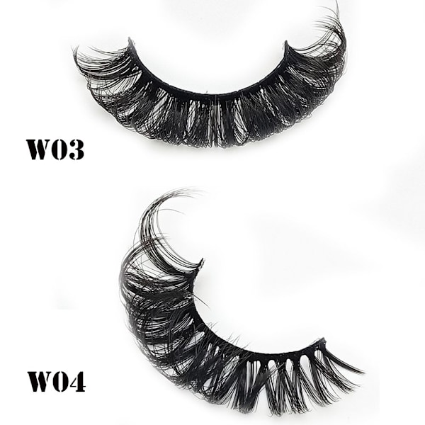 10 Par Russia Volume DD Curl Faux Mink Falska Fransar W04