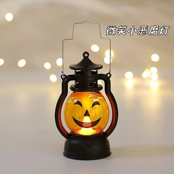 Halloween lantern, hand-held pumpkin lantern, skull decoration lamp