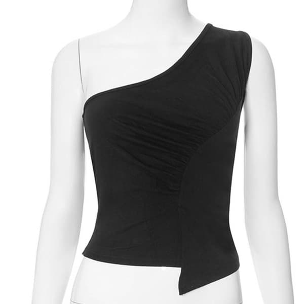 Croptop Bralette Vest til Kvinder SORT M Black M
